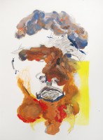 Eater, 2013, mixed media on paper, 40 x 30 cm