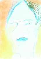 gazes I have seen, 29.7 x 21 cm, pastels on paper, 2021